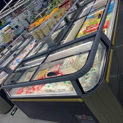 China Single-temperature Commercial Lintee Refrigerator Display Freezer Island Freezer Chest Freezer for sale