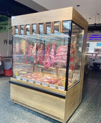 China Chinese-made high-temperature commercial refrigerator display cooler for fresh meat supermarket meat display refrigerator for sale