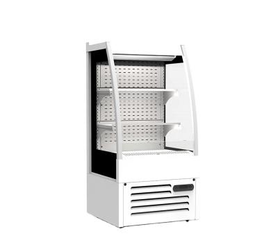 China Single-temperature Single-temperature Air Cooling Cabinet Curtain Air Cooling Cabinet Supermarket Open Lintee Milk Display Showcase Refrigerator for sale