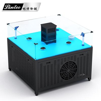 China Single-temperature Litee Restaurant Seafood Showcase Wholesale Live Fresh Fish Tank for sale