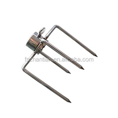 China Adjustable Size Spit Rotisserie Accessories With Meat Forks for sale