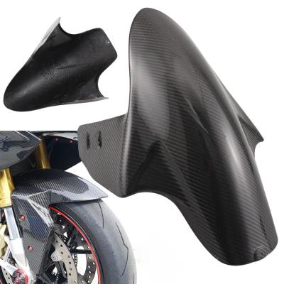 China Real Carbon Fiber Carbon Fiber Front Fender Mudguard Motorcycle Accessories Fit For DUCATI 899 959 1199 1199S 1199R 1299 1299S PANIGALE for sale