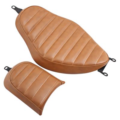 China ABS+PU Leather Brown Front Driver +Rear Passenger Seat For Harley Sportster 883 Iron XL883N 20102020 1200 Model for sale