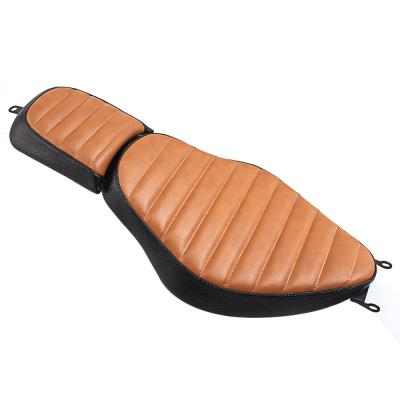 China Cross Motor Rider Rear Passenger Cross Striation Striation Seats Fit For Sportster 1200 Custom Motorcycle Cushion Accessories for sale