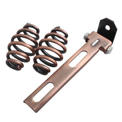 China Stell Motorcycle Seat Mount Kit Seat Springs Clip Bracket Solo Holder For Harley Davidson Bobber Chopper Custom Glod Chrome Copper for sale