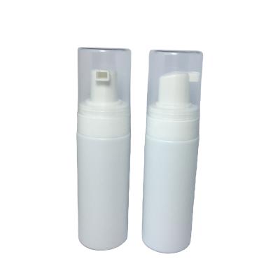 China Cosmetic And Wash Cleansing White HDPE 50ml Cosmetic Foam Pump Bottle With 30mm PP Foam Pump For Hand Soap for sale