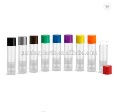 China Lip balm tubes of lip balms, natural lip balm tubes with colored lids, lip balm container for sale