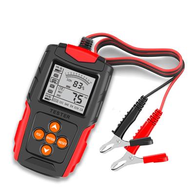 China FOXSUR 12v and 24v Battery Tester for Wet/GEL/SLA/Flooded/EFB/Lead-Acid/AGM Battery, Battery Analyzer Test Tool Digital Tester FBT200-Red for sale