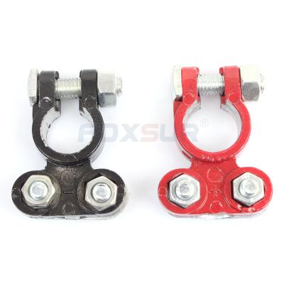 China Red and Black Car Battery Clip Painted Battery Post Inverter Connector Battery Terminal 5 - A.W.G. 10 for sale