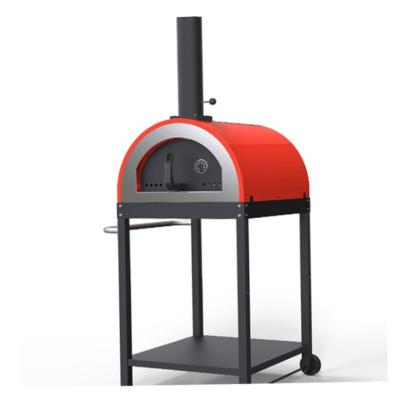 China Easily Cleaned Wood Burning Brick Oven Dome Wood Fired Pizza OvenBBQ Grill Outdoor Use for sale