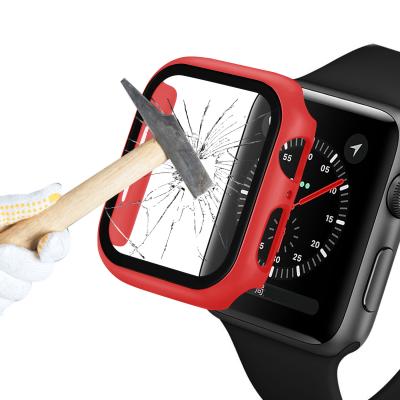 China For Apple Watch New Arrival 2 in 1 Full Glue Tempered Flexible Glass For Iwatch Screen Protector For Apple Watch for sale