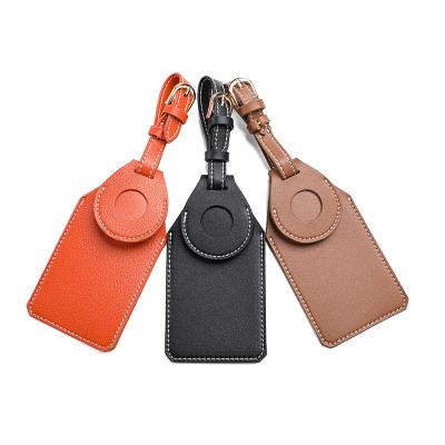 China Good Quality Anti-drop Factory Directly For Airtag Accessories Protector Holder PU Leather Cases With Hook for sale