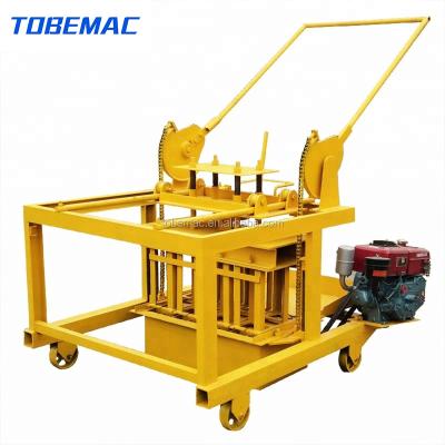 China QM4-45 hotels diesel engine semi automatic brick machines are cheap for sale