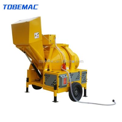 China JZC350-DH2bag Hotels Concrete Mixer Capacity 350LDrum Style Cement Mixer With Diesel Engine Power And Hydraulic Tipping Hopper In Ghana for sale