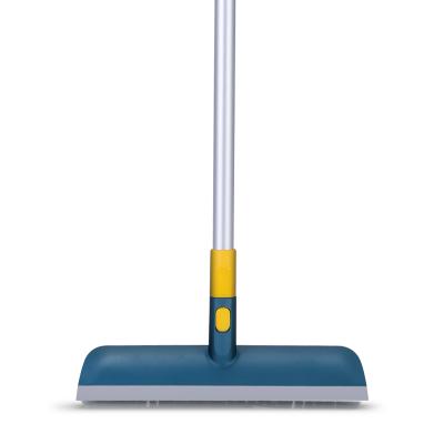 China Boomjoy Viable 2 in 1 Pole 45 Telescopic Floor Brush Clean Room Scrape Water Casually for sale