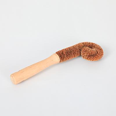 中国 New product household bamboo water bottle brush sustainable boomjoy cleaning brush water bottle brush 販売のため