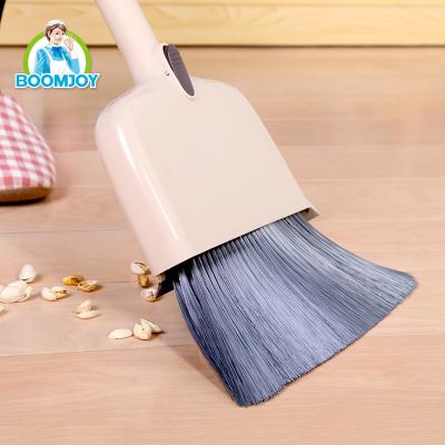 China Boomjoy Y3 Home Household Cleaning Tool Fashionable Designed Magic 4 in 1 Plastic Broom and Dustpan Set for sale