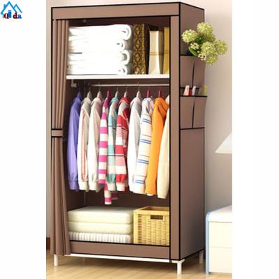 China Cheap Simple Modern Folding Wardrobe Cloth Clothes Closet Cloth Portable Wardrobe for sale