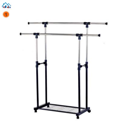 China New classic/postmodern stainless steel portable cloth hanger for shops cloth drying rack for sale