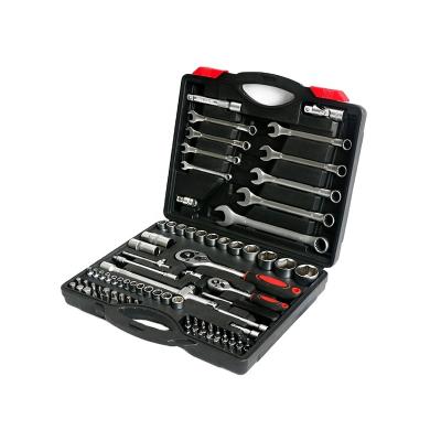 China High Quality Household and Auto Repair Tool Kit 82pcs Socket and Combination Wrench Set for sale