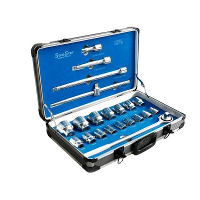 China Household and Auto Repair Tool Kit Good Price 21pcs Sockets Set Professional Socket&Bit Socket Tools for sale