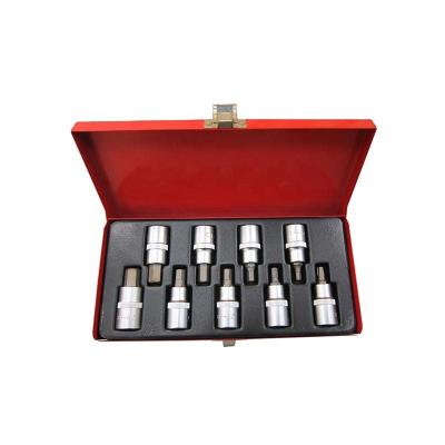 China Household and Auto Repair Tool Kit Home Sets 9pcs Drive Socket Set Metric Tool Kit Without Block for sale