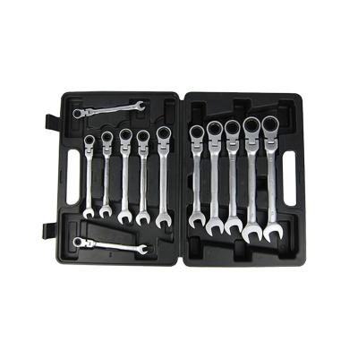 China Ratchet Combination Wrench Trade Assurance Combination 12pcs Key Wrap Ratchet Wrench Set for sale