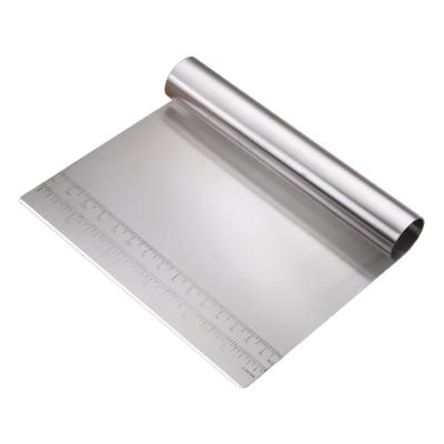 China Sustainable Cake Baking Ruler With Measuring Stainless Steel Tools For To Make Cake Dough Scraper On Sale for sale