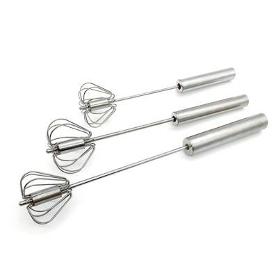 China Amazon Food Grade Kitchen Accessories Stainless Steel 304 Stainless Steel Egg Beater Viable Manual Egg Beater For Cooking Baking Wholesale for sale