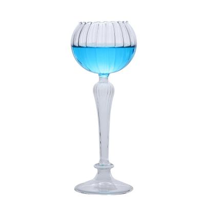 China Glass Wholesale High Quality Glasses Goblet Vintage Cheap Hand Blown Glasses Wine Cup for sale