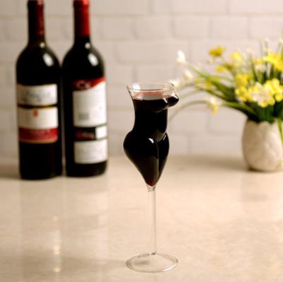 China Glass Wholesale Direct Sales Large Red Goblet Hand Blown Wine Clear Glass Cups for sale