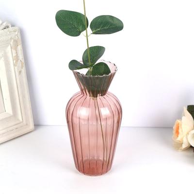 China Modern Manufacturers Direct Selling Flower Glass Vases Table Decoration Cylinder Clear Vases Glass for sale