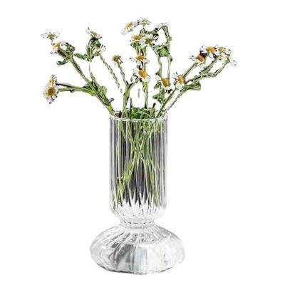 China Modern Good Price Borosilicate Small Vases Glass Decoration Glass Vases Tall for sale