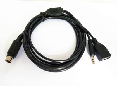 China C-35USB 5 Ft USB 5 Volt Charging/Aux Mini din To 3.5mm GROM  Audio Cable for sale