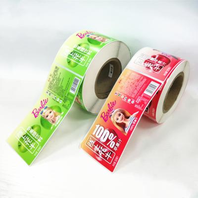 China Self Adhesive Flexo Printing Apple Vinegar Logo Labels Custom Printed Private Label Stickers Waterproof Sticky Adhesive for sale