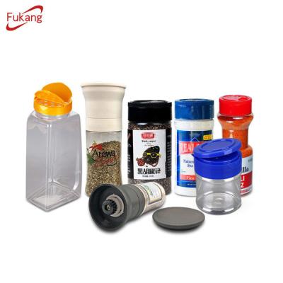 China Viable Wholesale Cheap Empty Plastic Shaker Seasoning Bottle 50Ml 150Ml 300Ml Spice Jar for sale