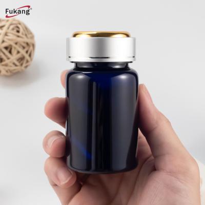 China Factory direct medicine round biodegradable empty pill medicine bottle with crown lid bottle for medicine for sale