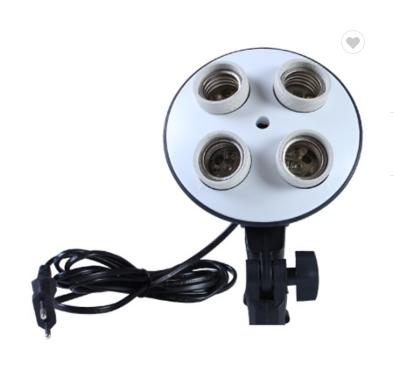 China Photography Shooting Popular Photographic Equipment E27 Socket 4-in-1 Four Head Lamp Holder for sale