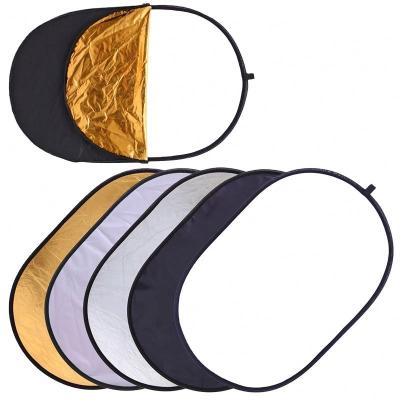 China 5 in 1 90x120cm 5 in 1 Portable Folding Oval Multi-Disc Light Photo Studio Reflector Fotografia Photography Props for sale