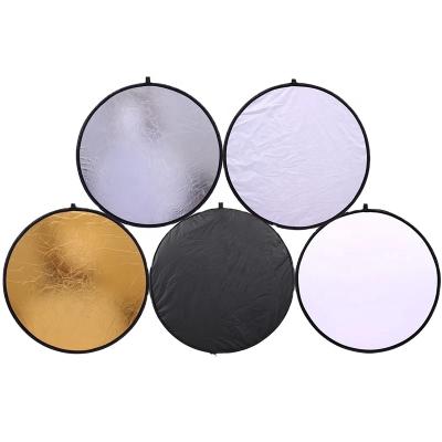 China 5 in 1 Reflector 110cm 5 in 1 Photography Portable Folding Lightweight Round Reflector for Studio Photo Multi Disc for sale