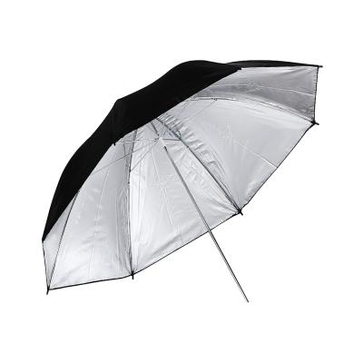 China nylon & Reflective Lighting Professional Studio Black/Silver Umbrella 33