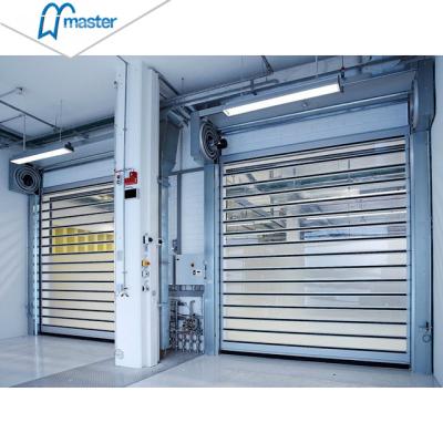 China Aluminum Alloy Automatic Hard Rapid Rolling Spiral Door for sale