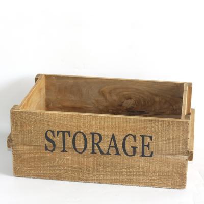 China China Natural Vintage Shabby Chic Home Decor Used Wooden Crates for sale