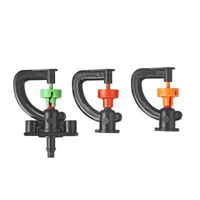 China Agriculture Irrigation Garden G Type 360 ​​Degree Rotating Micro Irrigation Fittings Medium Distance Watering Lawn Sprinkler 7.5mm for sale