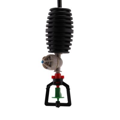 China High Efficiency Garden Irrigation System Rotation Hanging Micro Sprinkler with 4mm Barb Fitting for sale