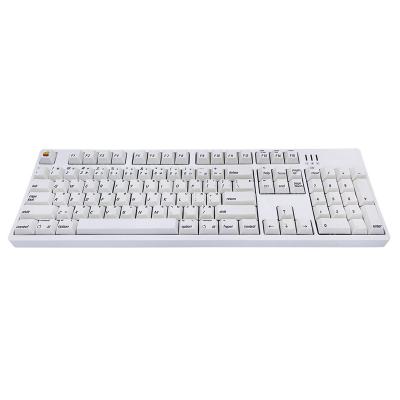 China Customization mechanical white minimalist style keyboard PBT mechanical keyboard sublimation thermal key top, MAC style for sale