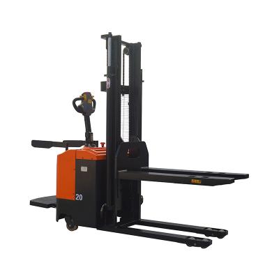 China Factory 1ton Full Mast Electric Pallet Stacker Manufacturer for sale