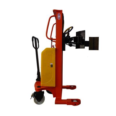 China High Quality Semi Electric Hydraulic Building Material Stores Pallet Stacker For Paper Roll for sale