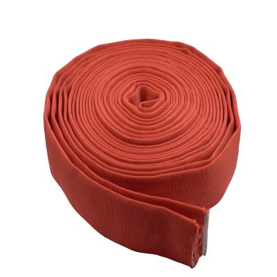 China Firefighting rescue rescue 3 inch 20m cover canvas nbr layflat flexible water delivery hose double hose for farm irrigation for sale