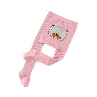 China New Autumn Style Breathable Cute Animal Soft Solid Pantyhose Girls Thin Baby Clothing for sale